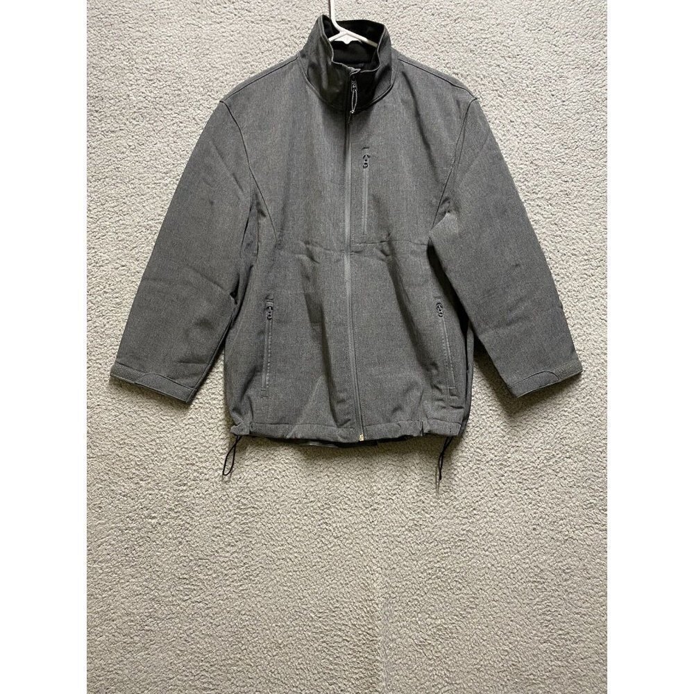 St. John's Bay Zippered Front Jacket Men's Size Medium Gray